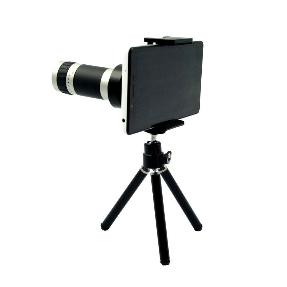 Generic Mobile Telephoto Lens 8X Telescope Lens with Tripod (Black) N6