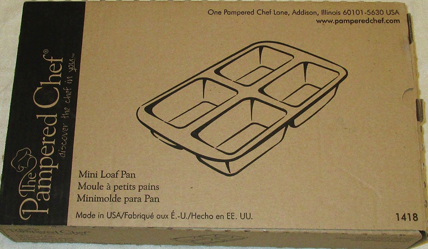 Pampered Chef Stoneware Mini Loaf Pan free image download
