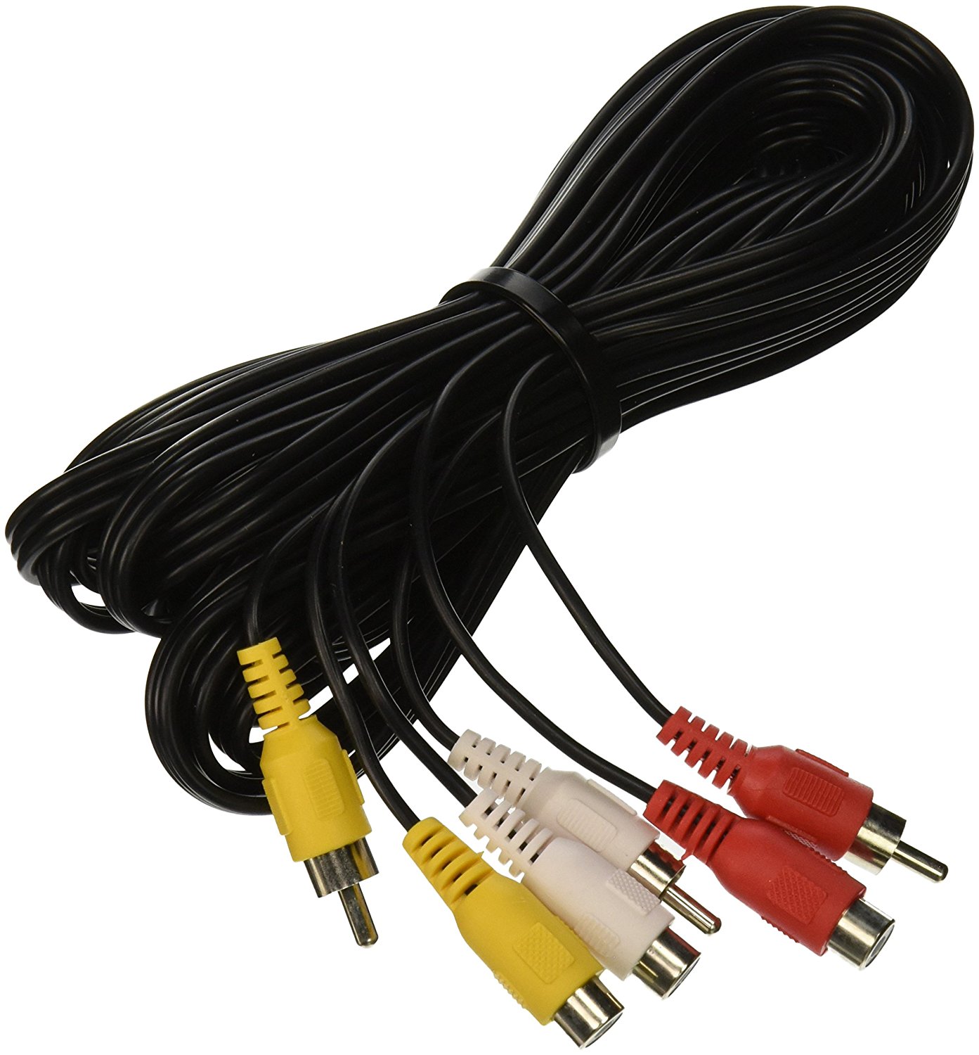 15ft 3RCA male to female Audio Composite extension Video Cable DVD by