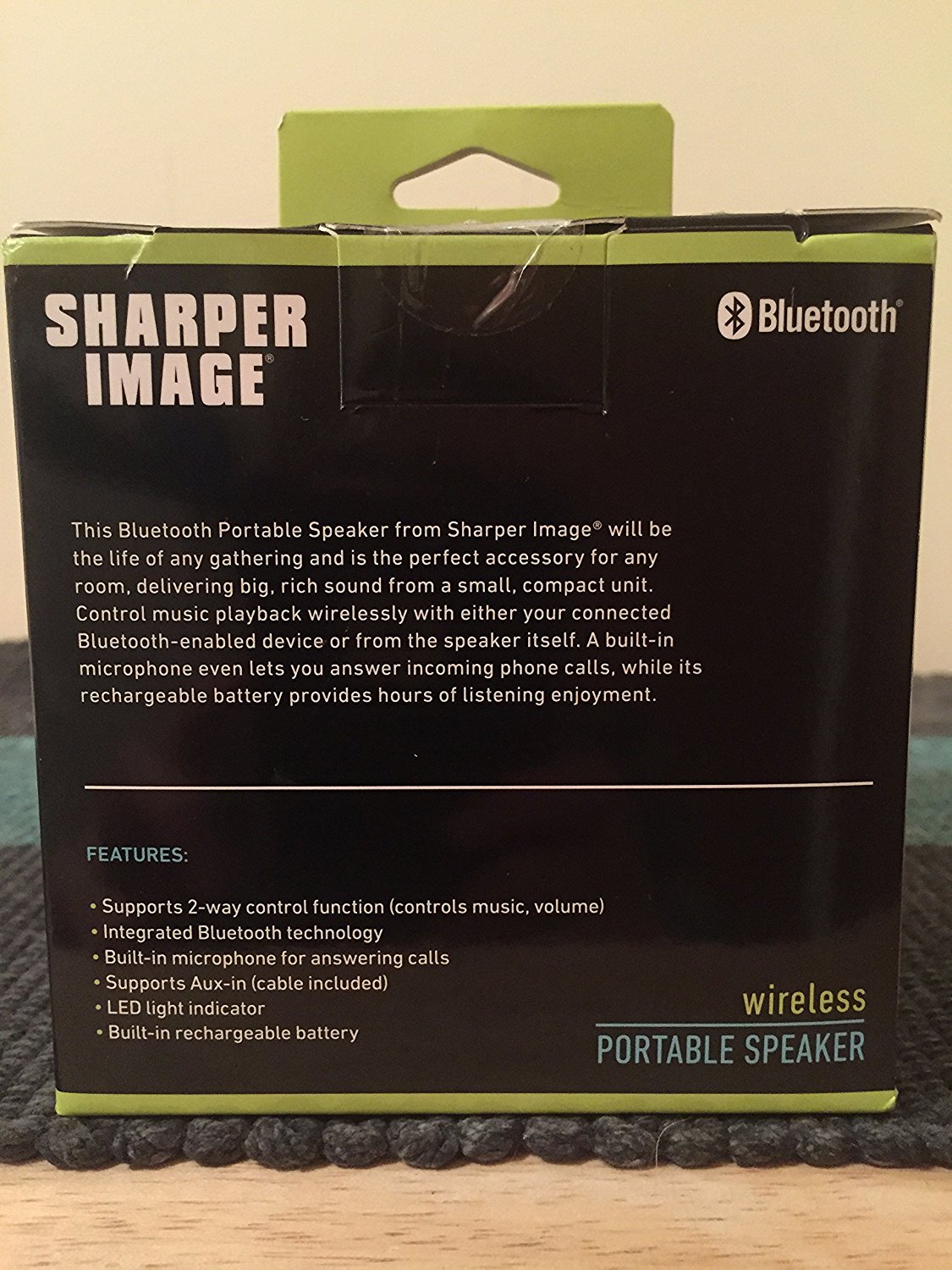 Sharper Image Wireless Portable Bluetooth Speaker N3 free image download