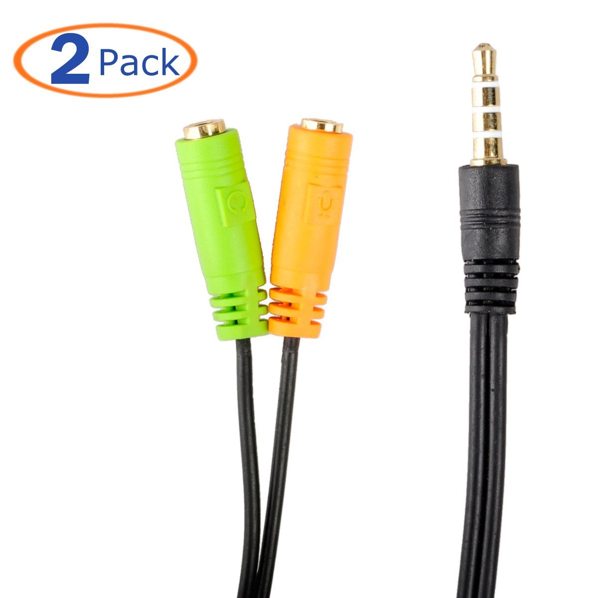 Conwork Headset Jack Adapter Splitter for iPhone 6/5/4s, iPad, Split 4