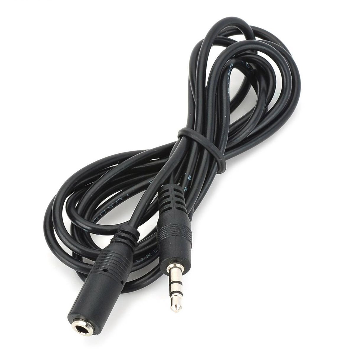 Conwork 3Pack 3.5mm Male to Female Extension Slim Thin Auxiliary Audio