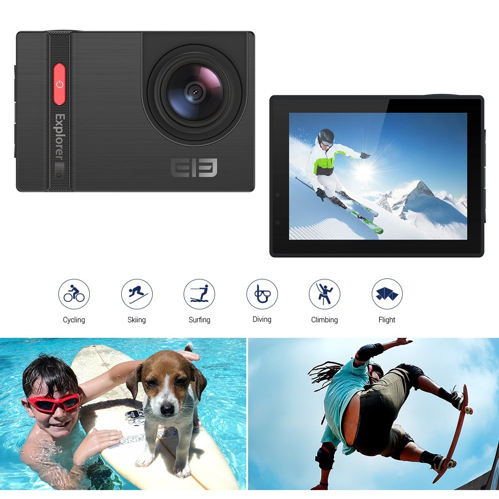 Boblov Elephone ELE CAM Explorer Pro Sports Action Camera 4K Sony IMX117 Sensor 2.0Inch TFT LCD