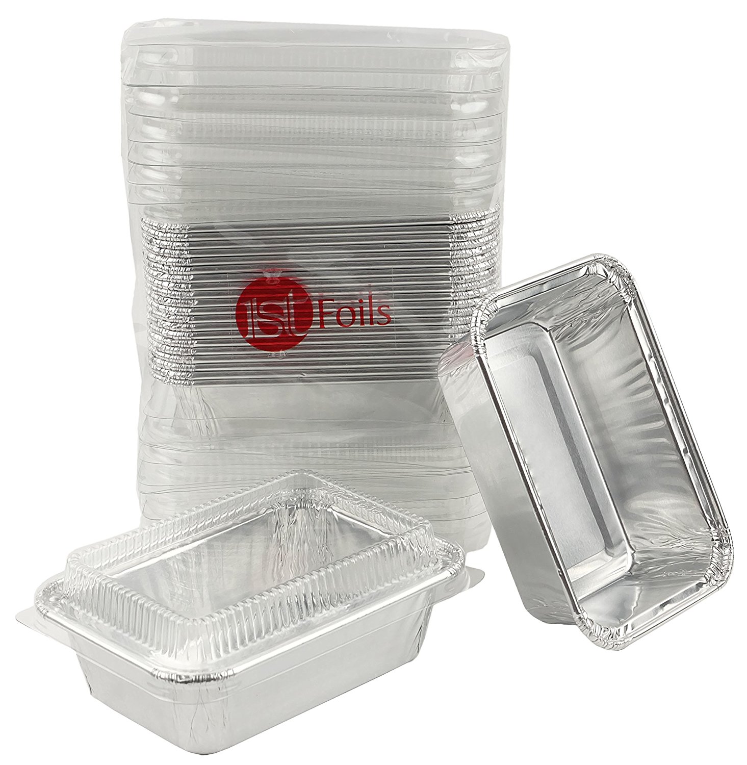 Aluminum Foil MiniLoaf Bread Bake Pan Small Pan for Baking w/Clear Lid