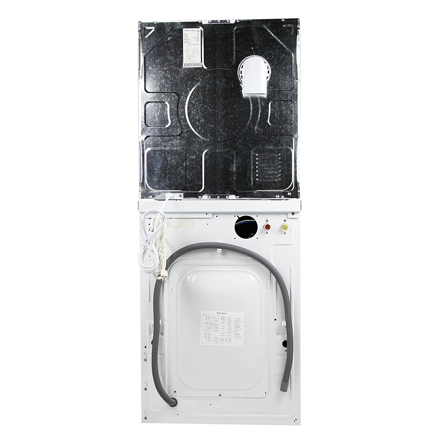 Majestic Stackable Compact Super Washer MJ824W and Compact Short Dryer