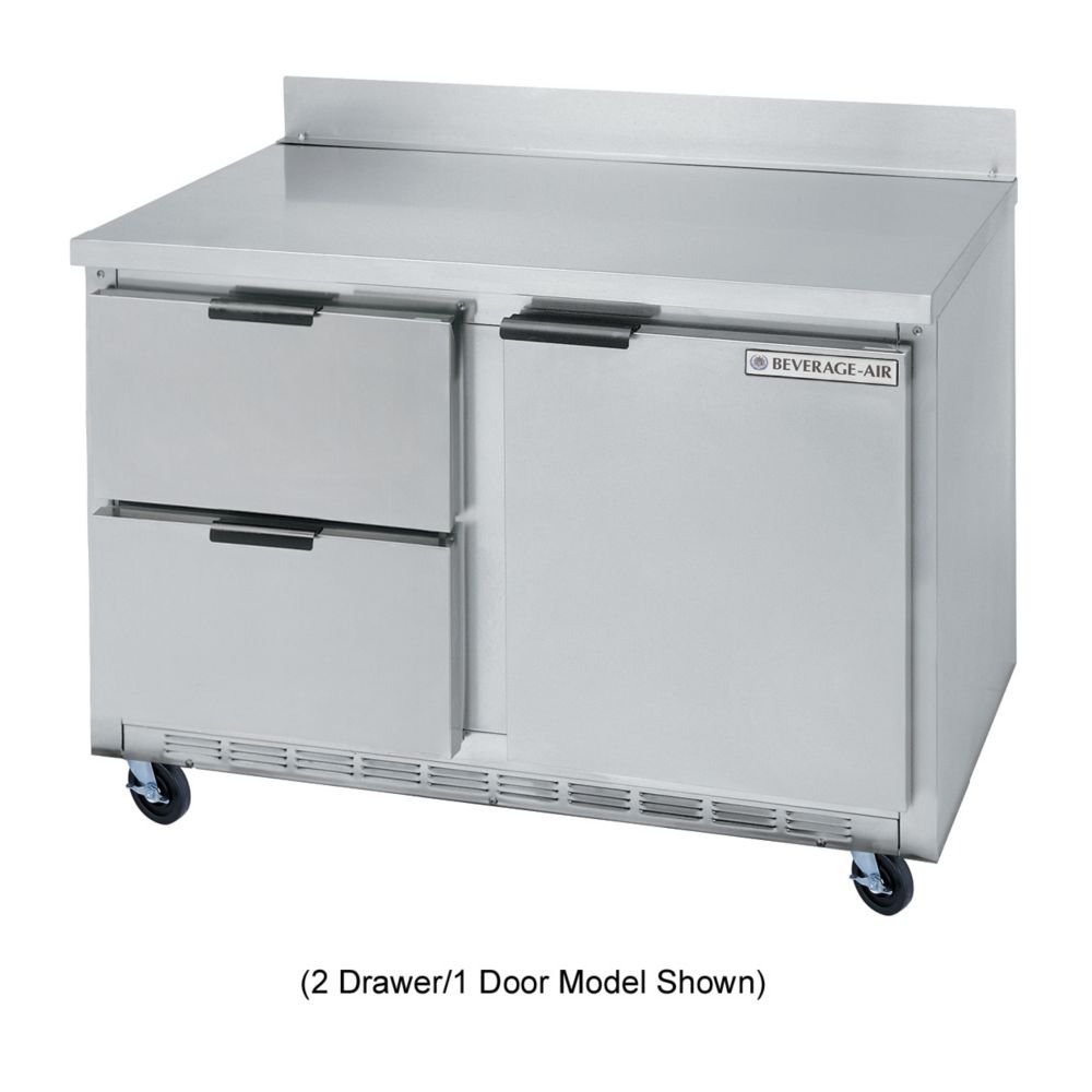 BeverageAir WTRD60A4 60" Compact Worktop Refrigerator 4 Drawer free image download