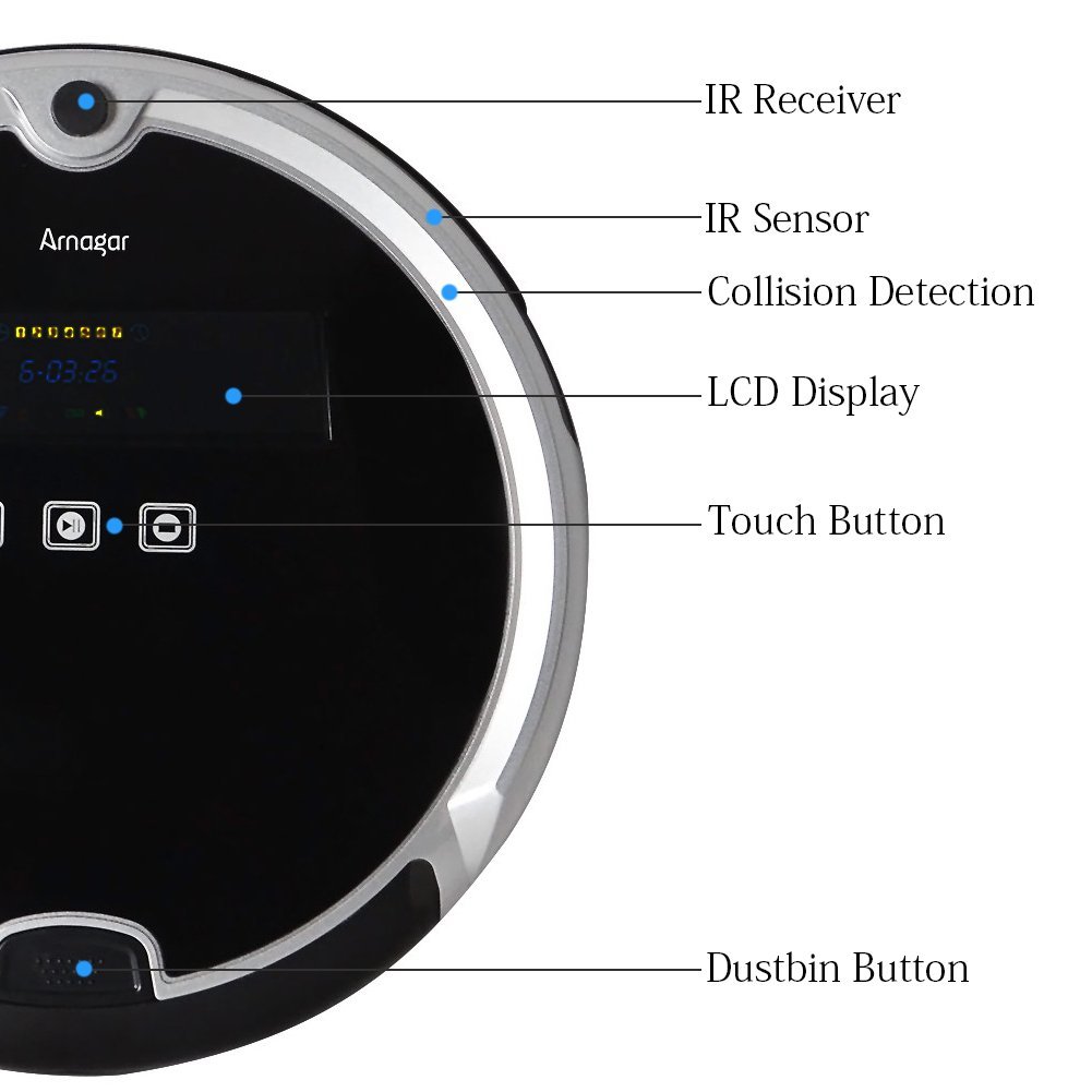 Robot Vacuum Cleaner SelfDocking with DropSensing Clean for Pets and Allergies House ArQ5