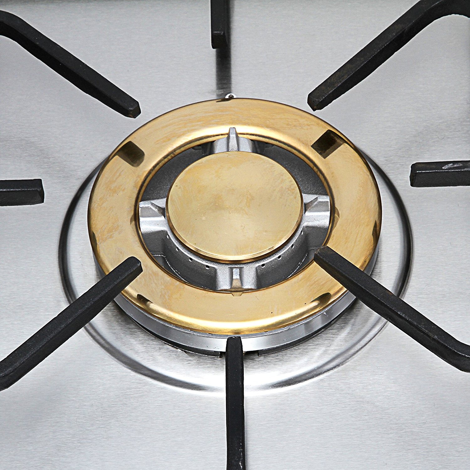 METAWELL 30" Stainless Steel Gold Burner Builtin 5 Stoves Natural Gas
