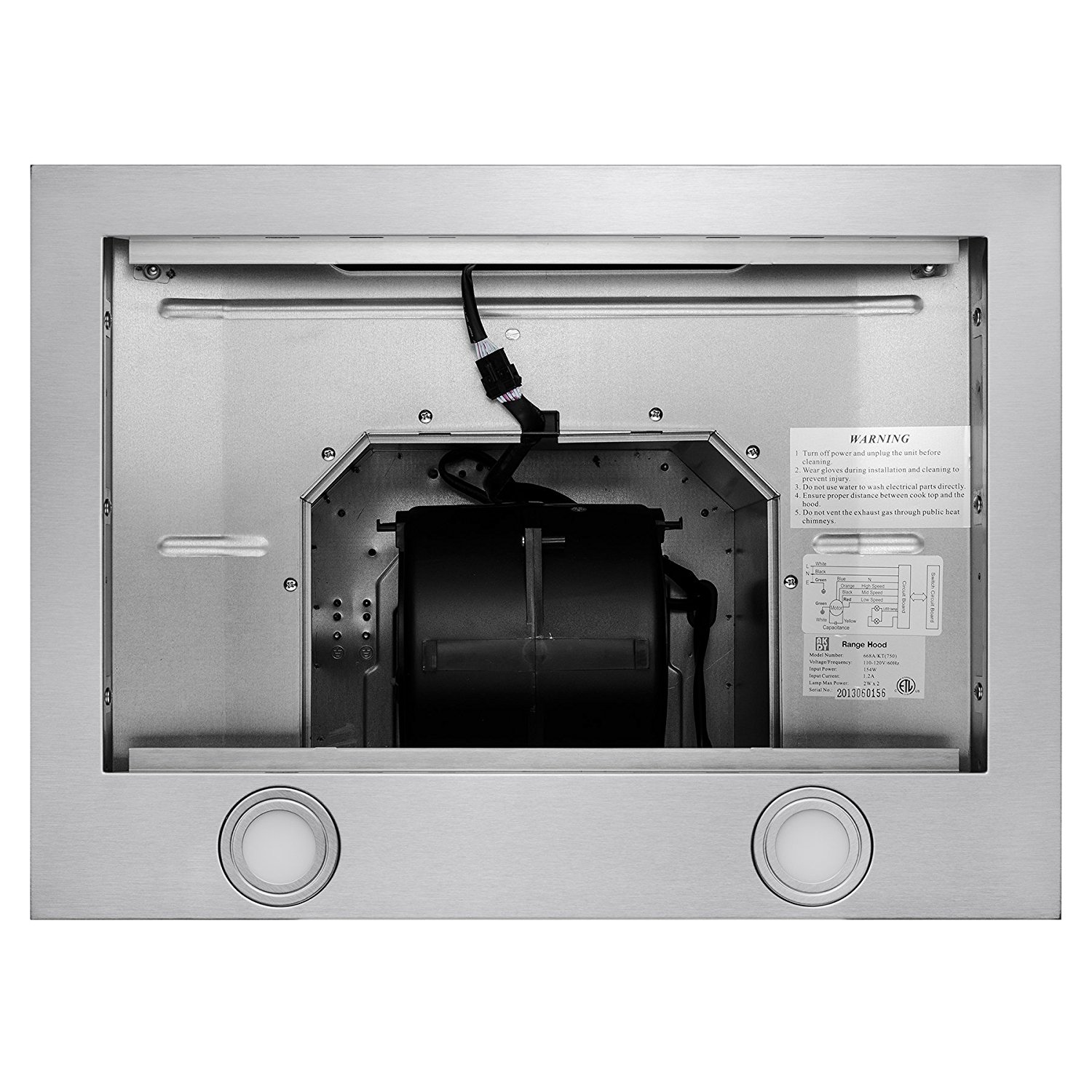 Golden Vantage Stainless Steel 36" Euro Style Wall Mount Range Hood