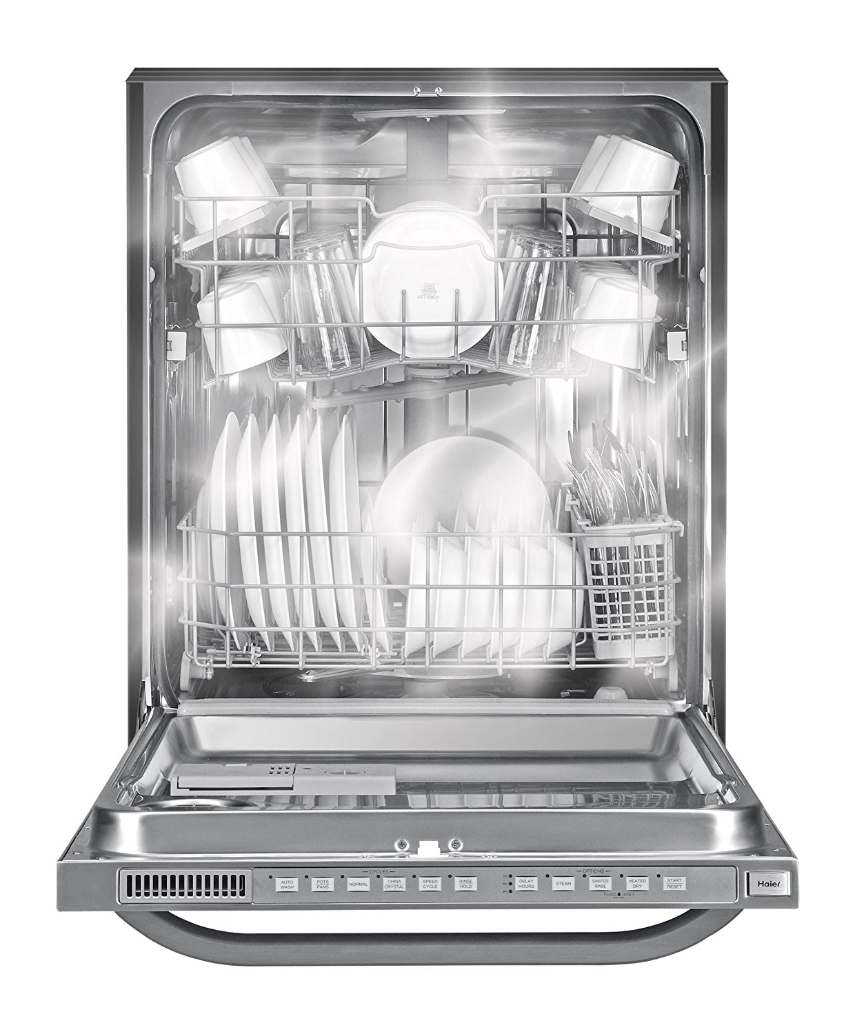 Haier DWL3225DDBB Energy Star Rated Dishwasher, Black N2 free image