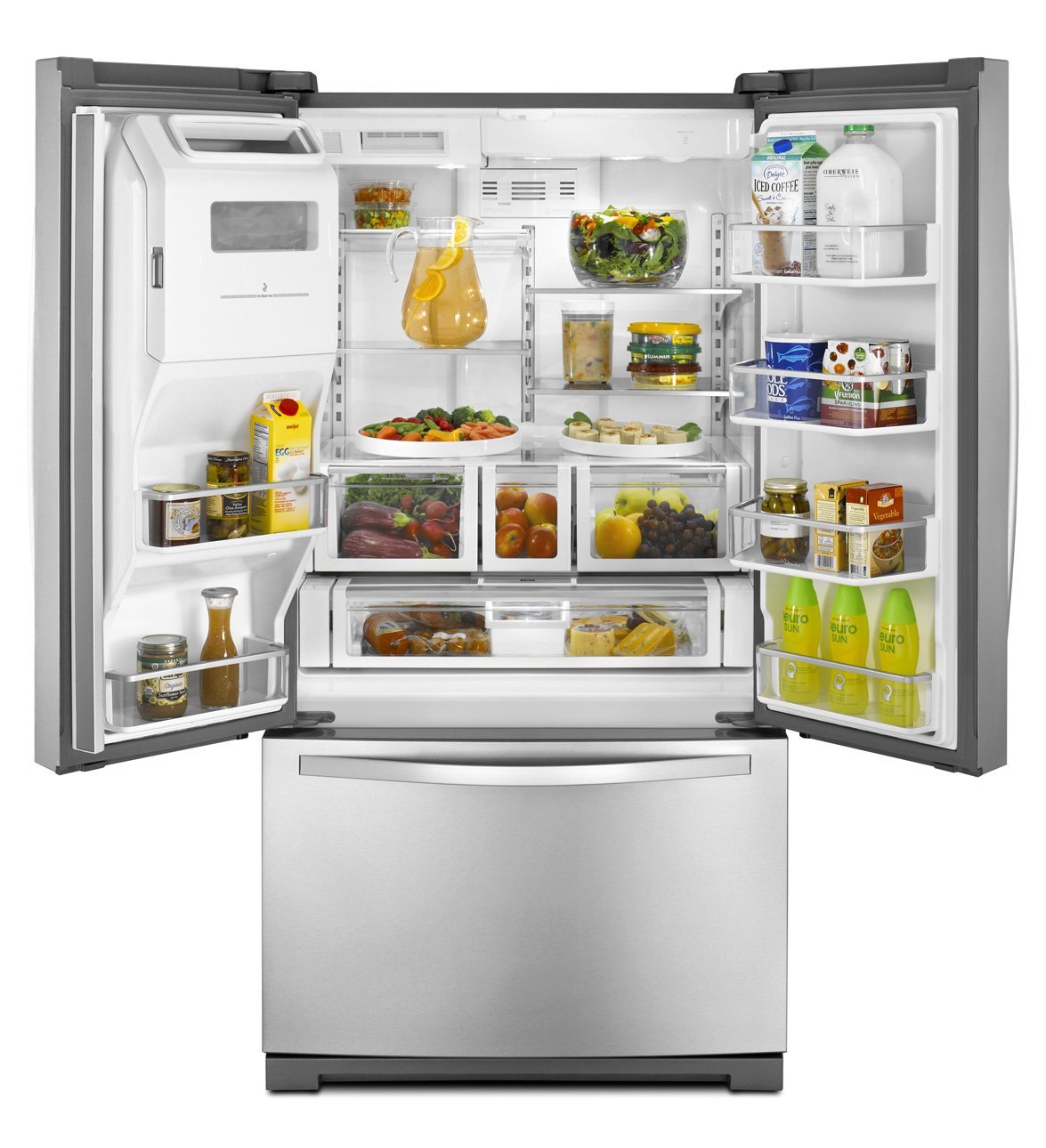 Whirlpool WRF989SDAB 28.6 Cu. Ft. Black French Door Refrigerator