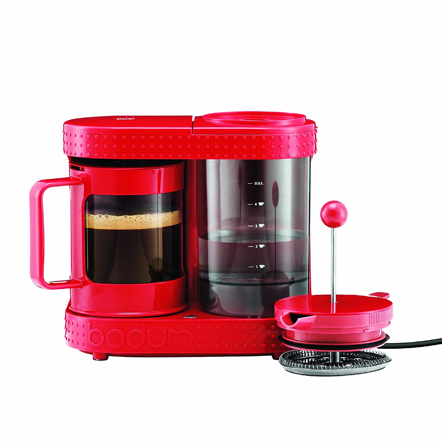 Bistro 4Cup Electric French Press Coffeemaker, 0.5Liter 17Ounce