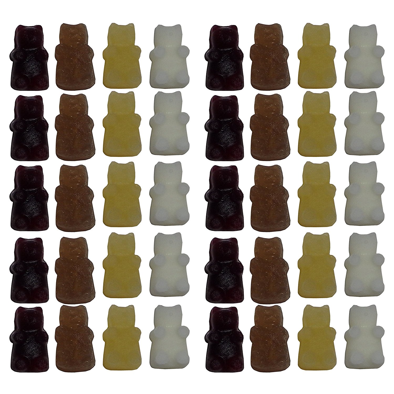 3 Pack Candy Making Molds Gummy Bear Molds, BONUS 3 Droppers N7 free