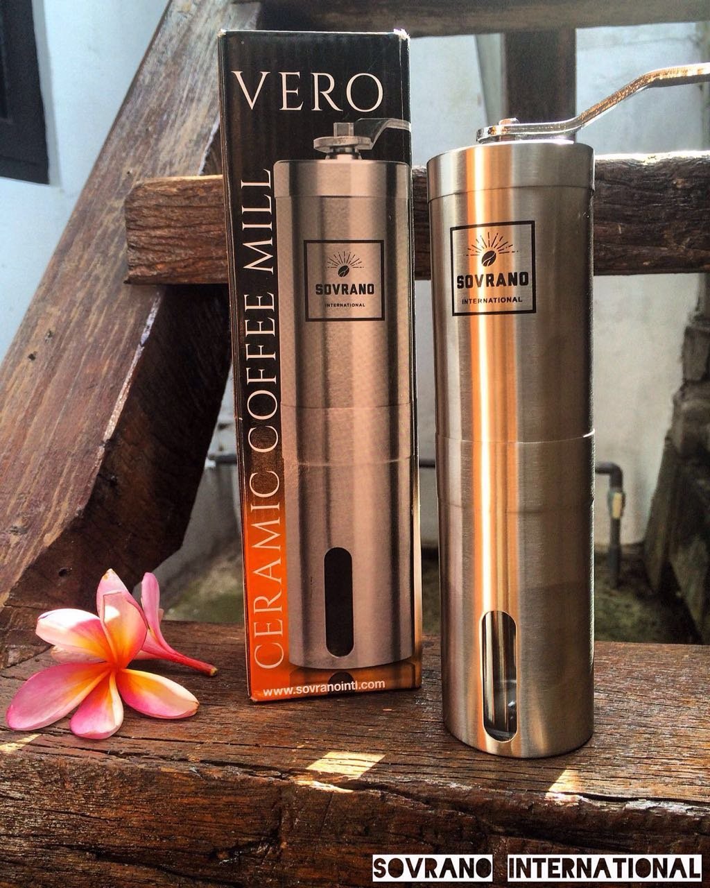 The Sovrano Int'l Coffee Grinder Best Ceramic Conical Burr Coffee