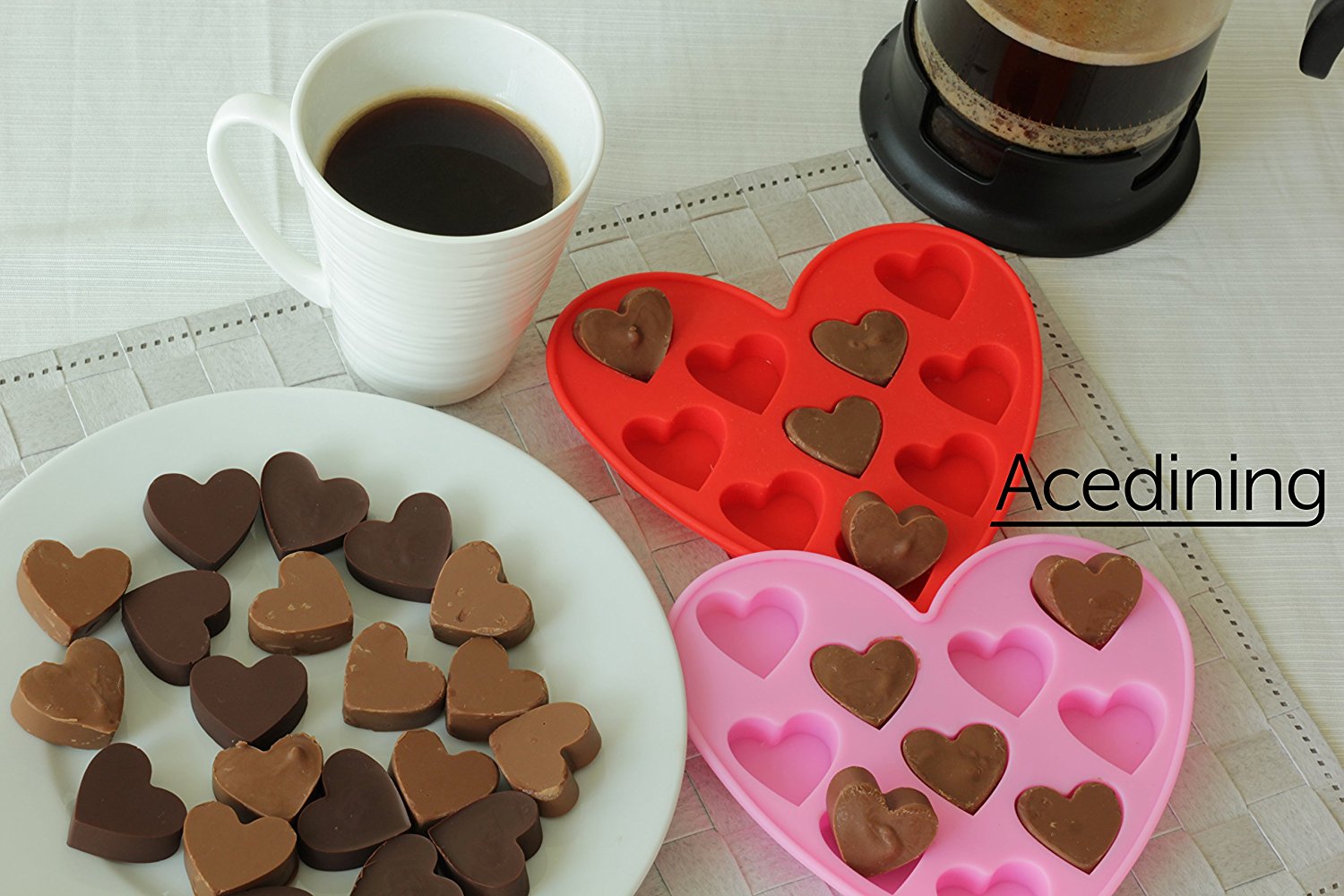 Silicone Heart Molds From Acedining Use As an Ice Cube Tray Make