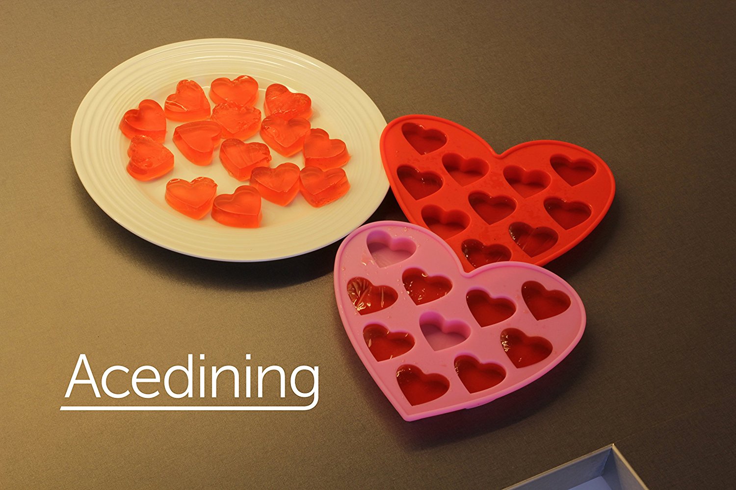 Silicone Heart Molds From Acedining Use As an Ice Cube Tray Make