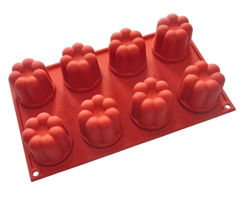 FOURC Cupcake Supplies Silicone Bakeware Flower Cake Baking Pans Color