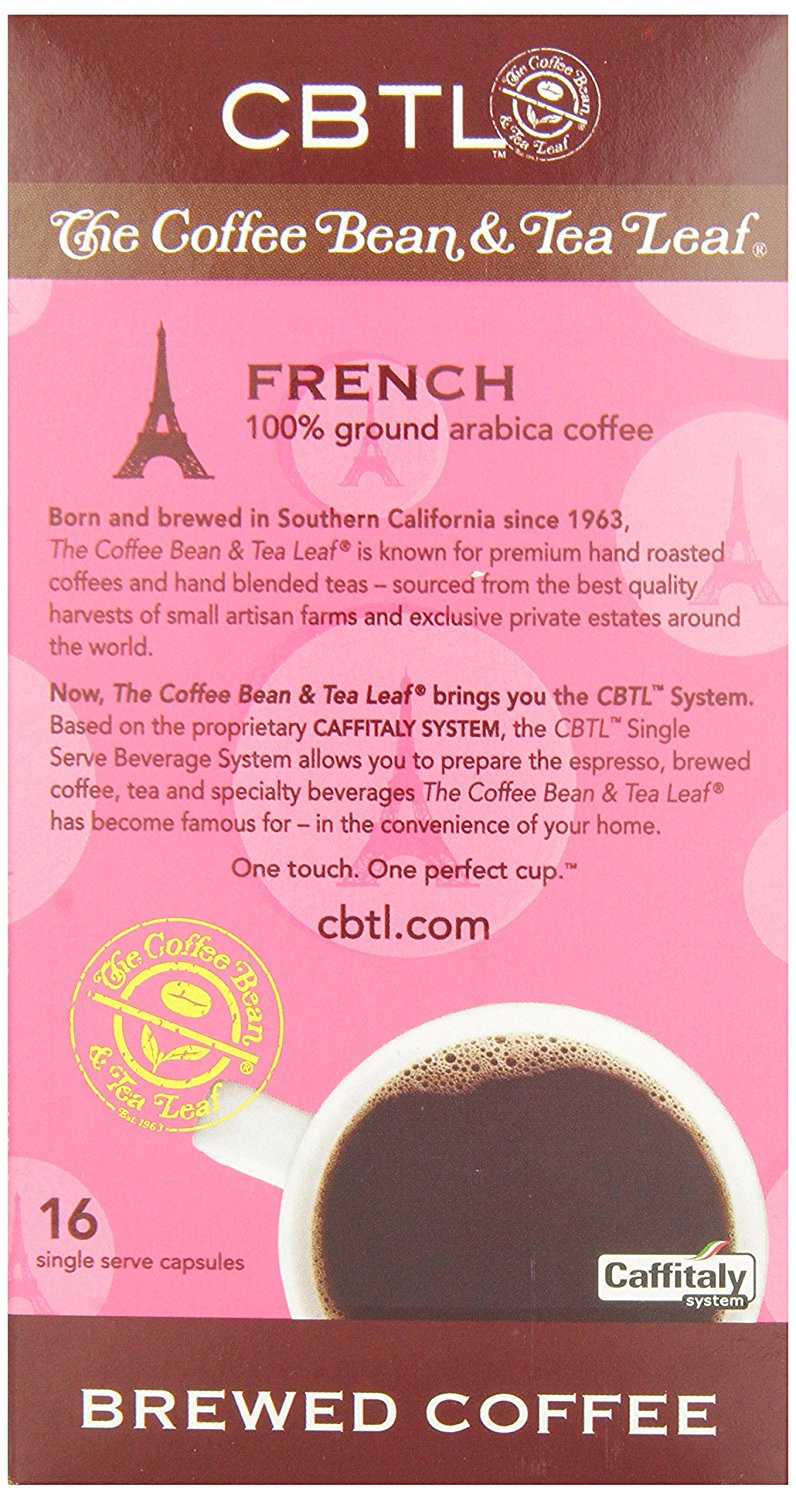 CBTL French Brew Coffee Capsules By The Coffee Bean & Tea Leaf, 128