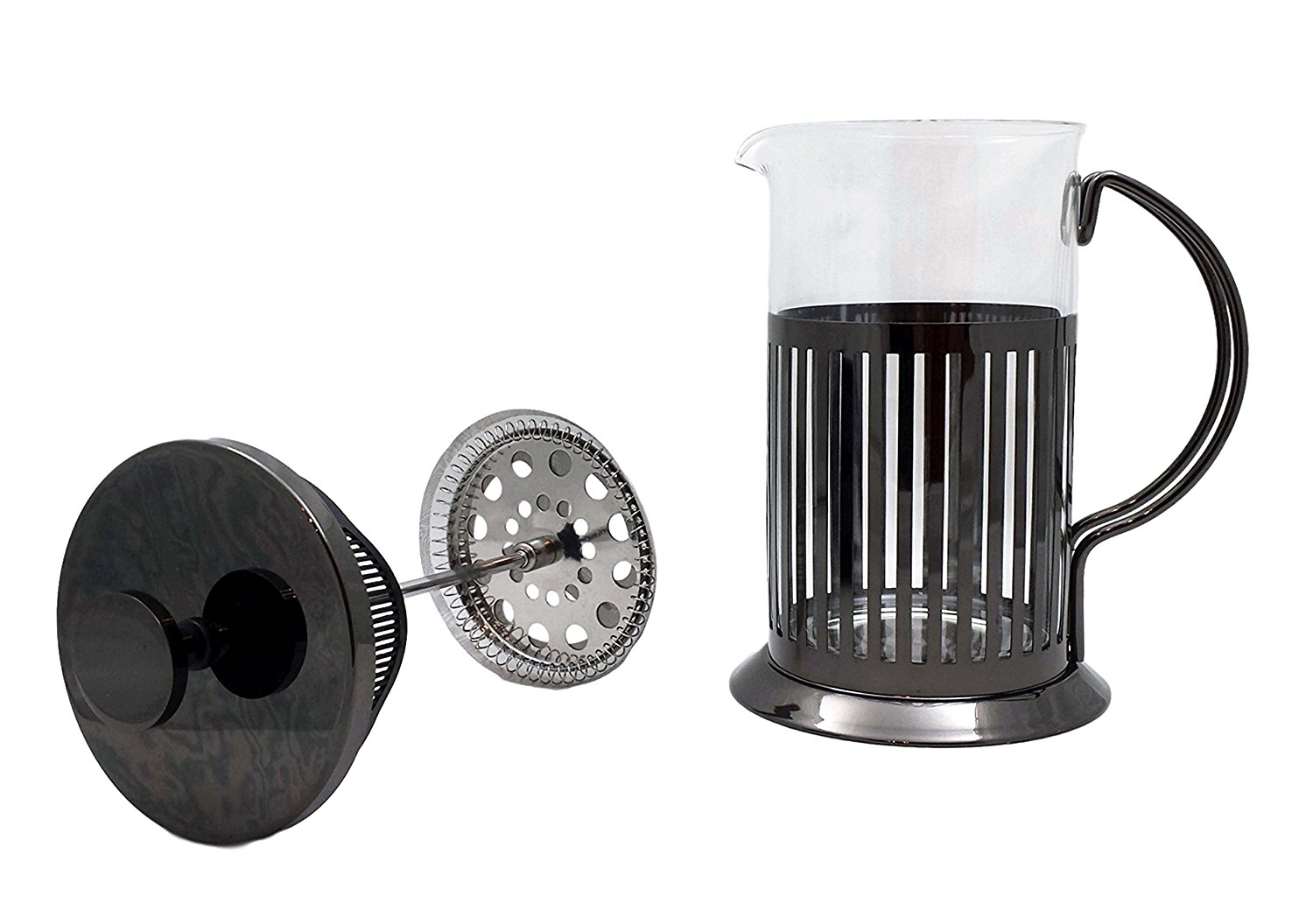 Brandani Borosilicate Glass French Coffee Press and Tea Infuser