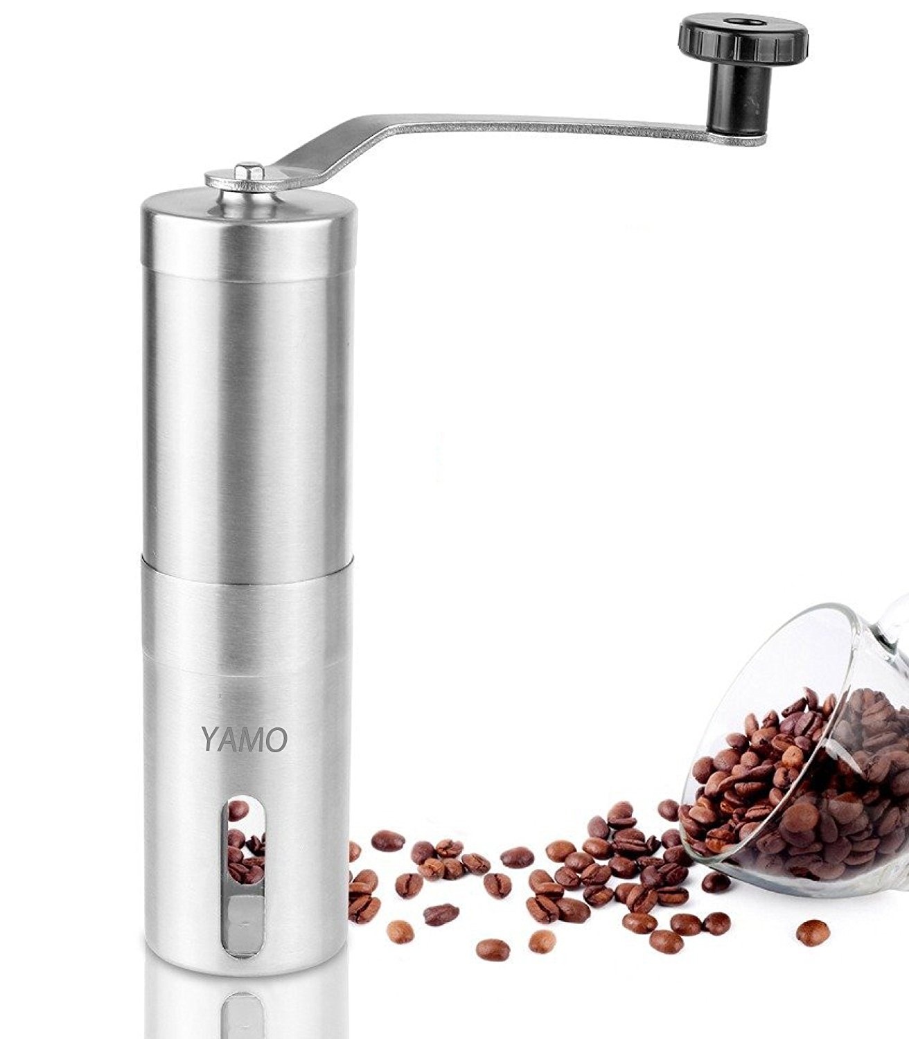 YAMO Manual Coffee Grinder Conical Burr Mill for Precision Brewing