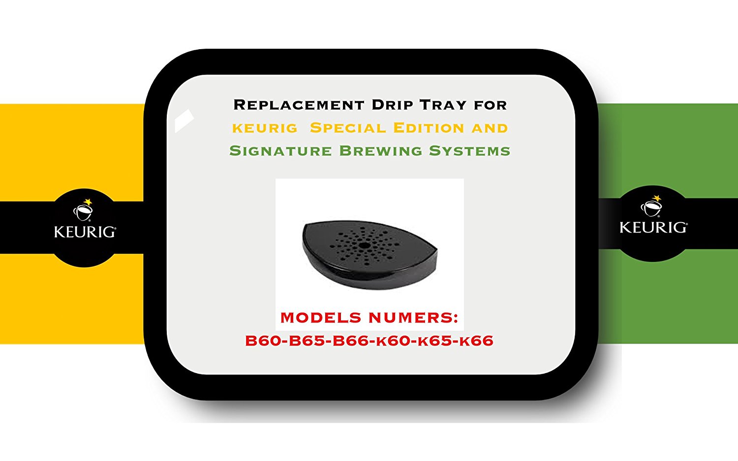 Replacement Drip Tray for Keurig B60, B65, B66, K60, K65, K66, Special