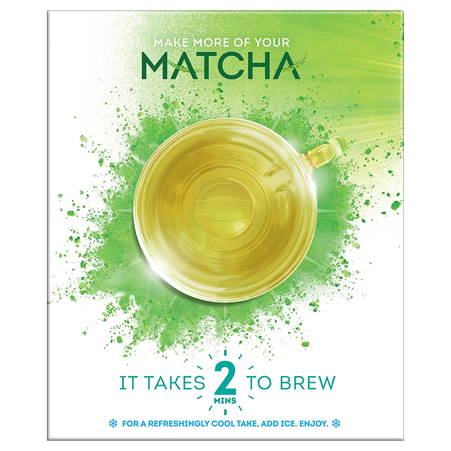 Lipton Green Tea Bags, Matcha Green Tea & Mint 15 ct (Pack of 4) N8