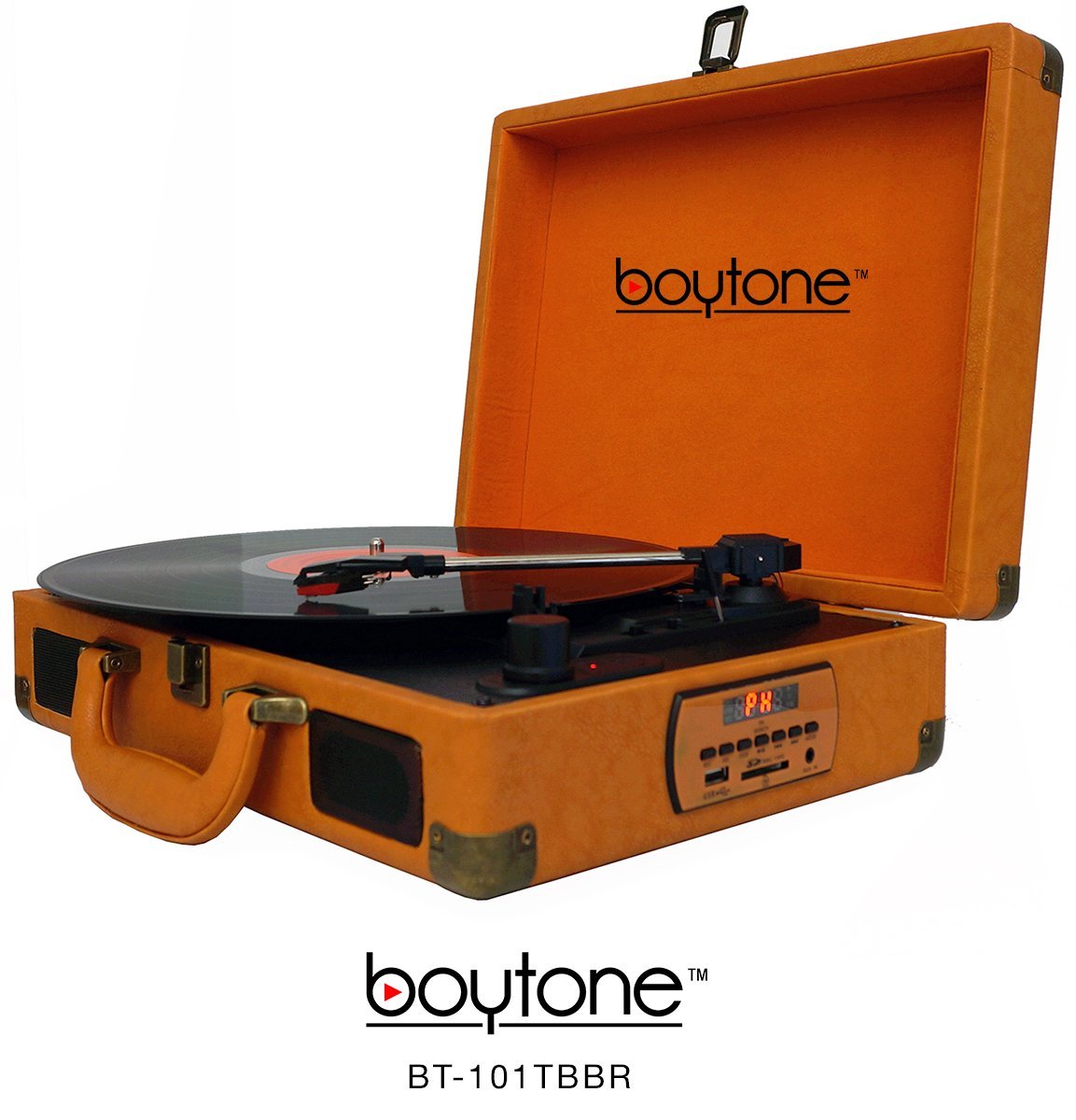 Boytone BT101TBWT 5 in 1 Briefcase Record Player ACDC Built in