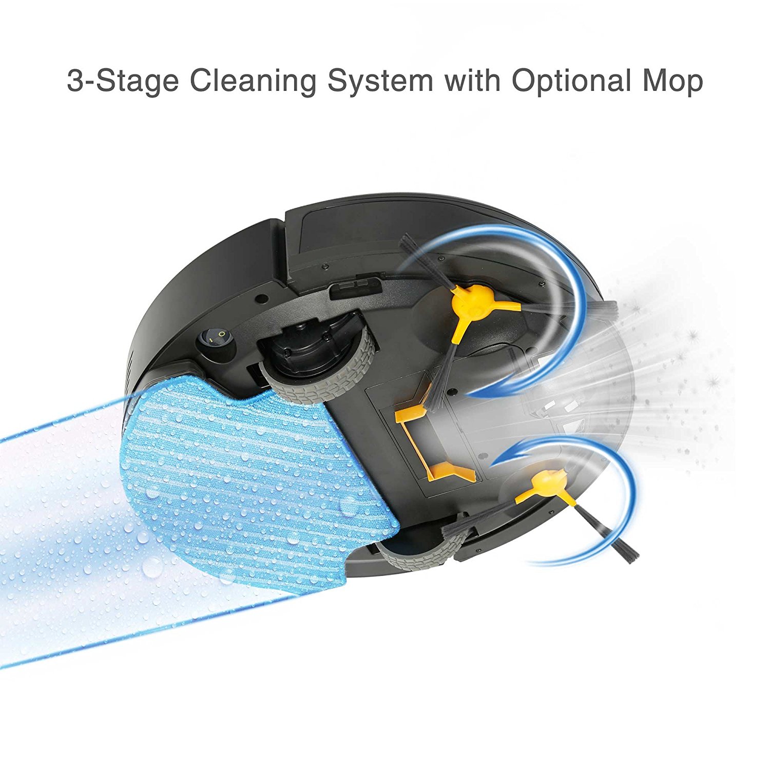 ECOVACS Robotic Vacuum Cleaner with Mop and Water Tank Automatic