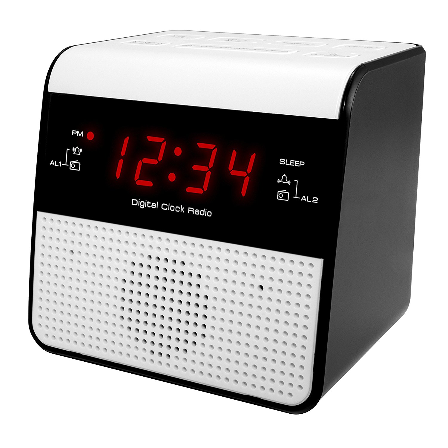 Equity by La Crosse 30118 FM Alarm Clock Radio with USB Charge Port N3