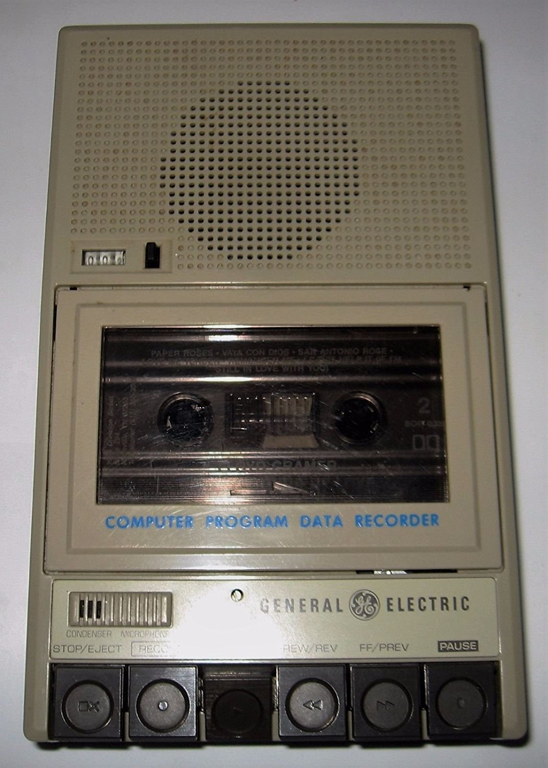 Vintage 1983 General Electric Cassette Recorder Model 35160A free
