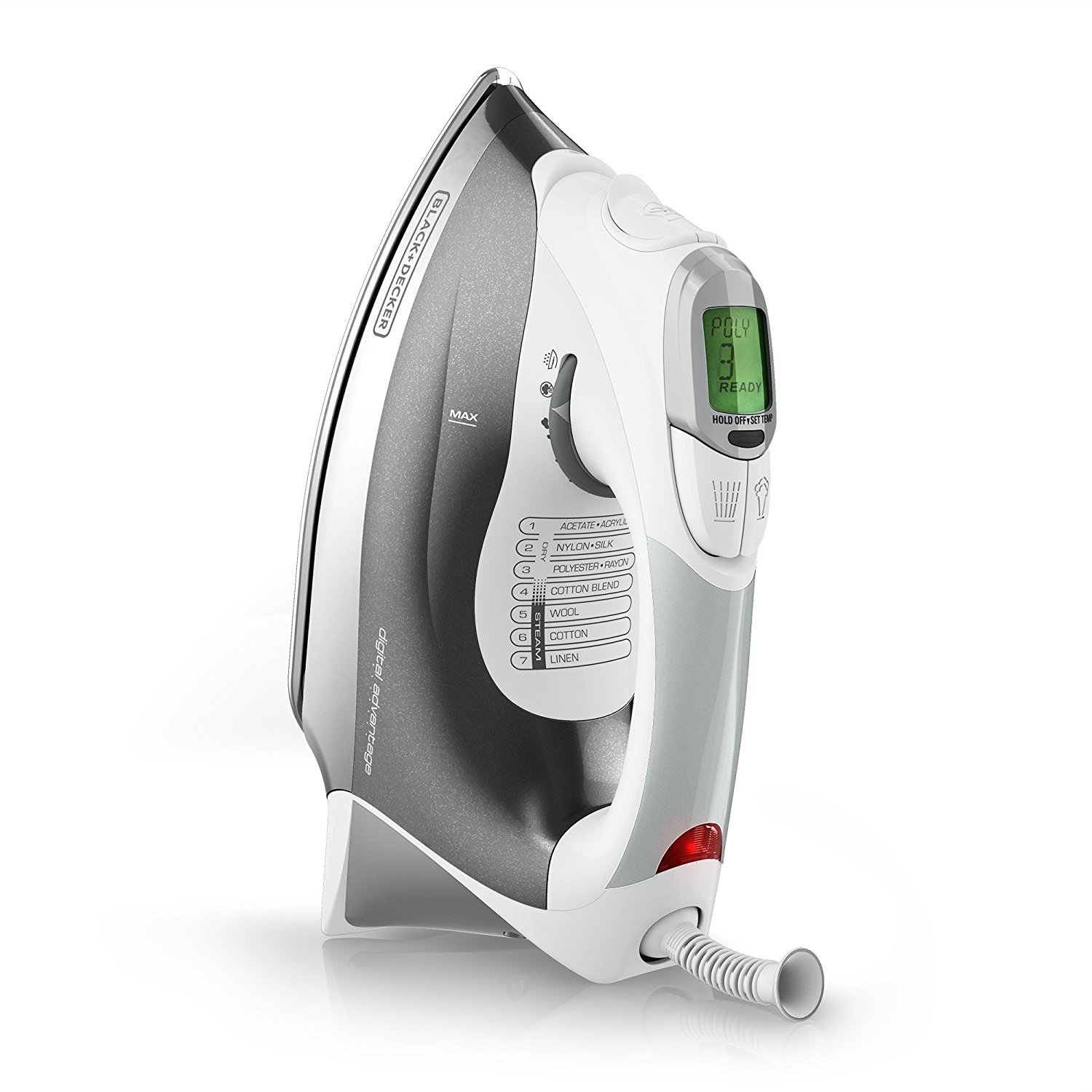 BLACK+DECKER D2030 AutoOff Digital Advantage Iron, White N7 free image