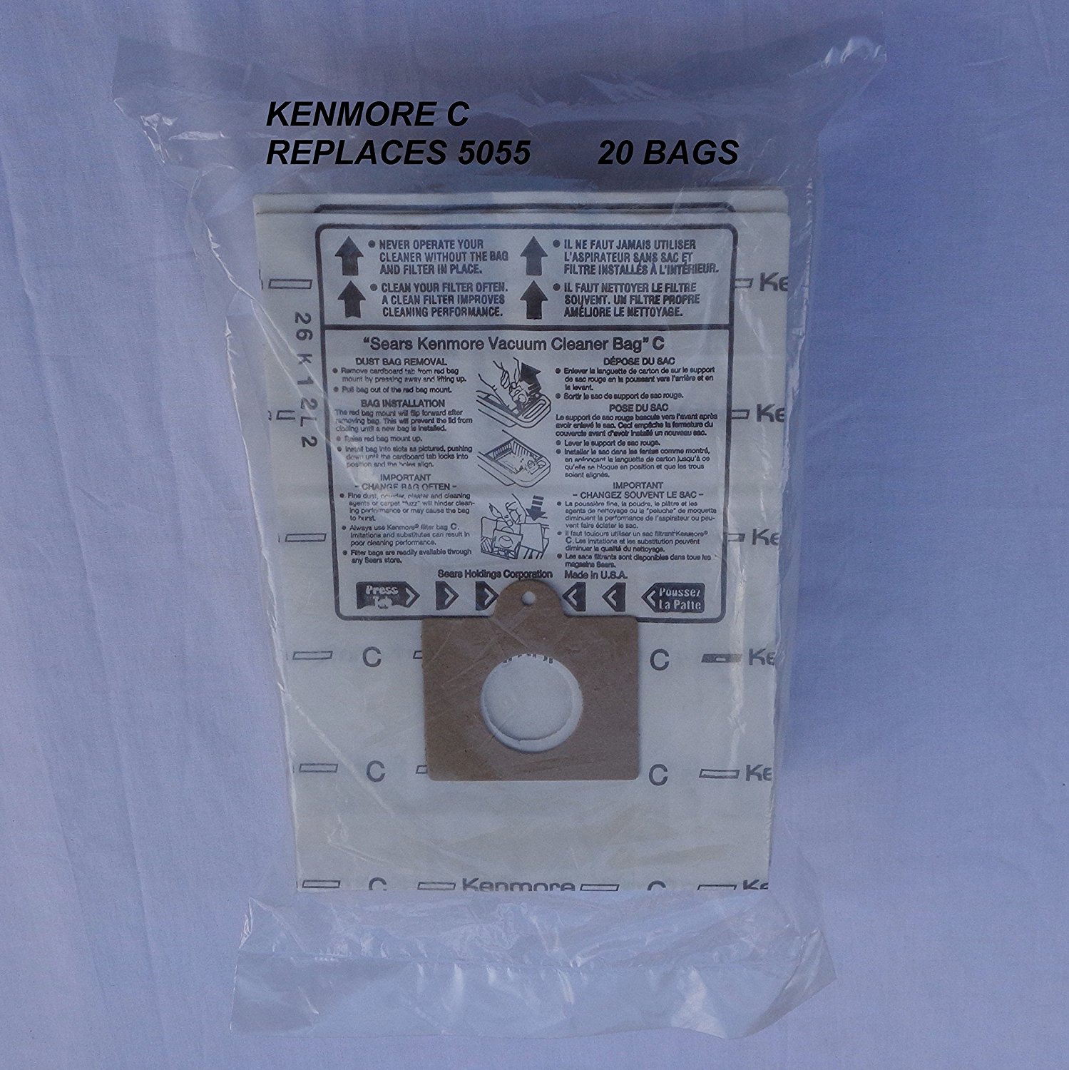 Genuine Kenmore C Vacuum Bags Replaces 5055 50558 50557 Panasonic C5