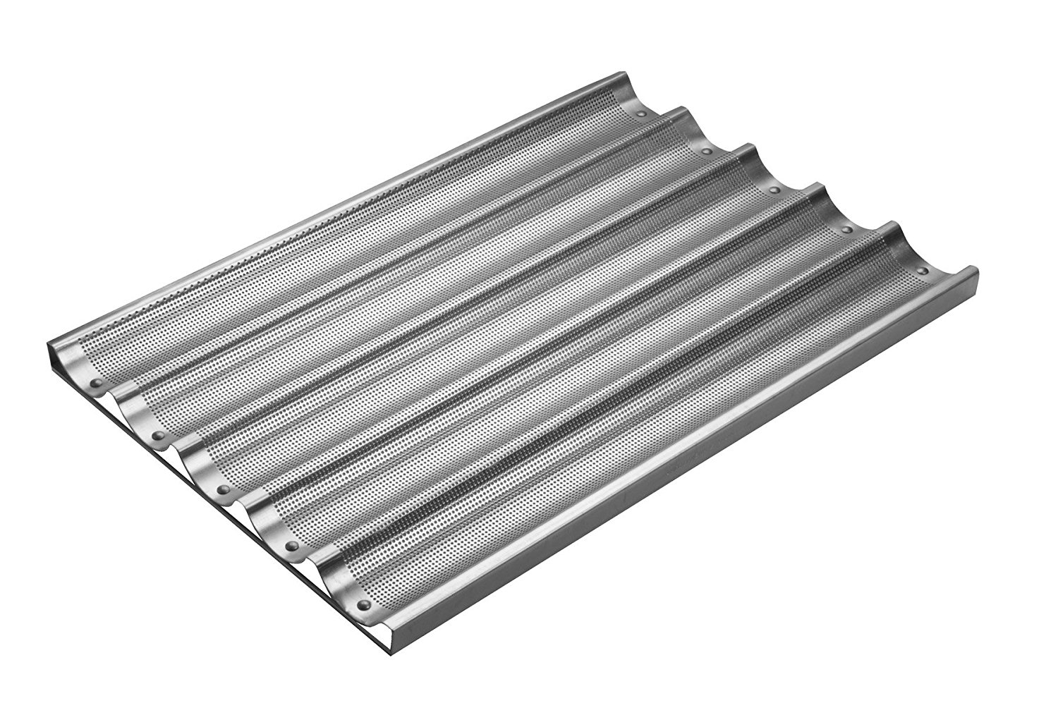 Focus Foodservice Commercial Bakeware 5 Count 26Inch Perforated Baguette Pan free image download