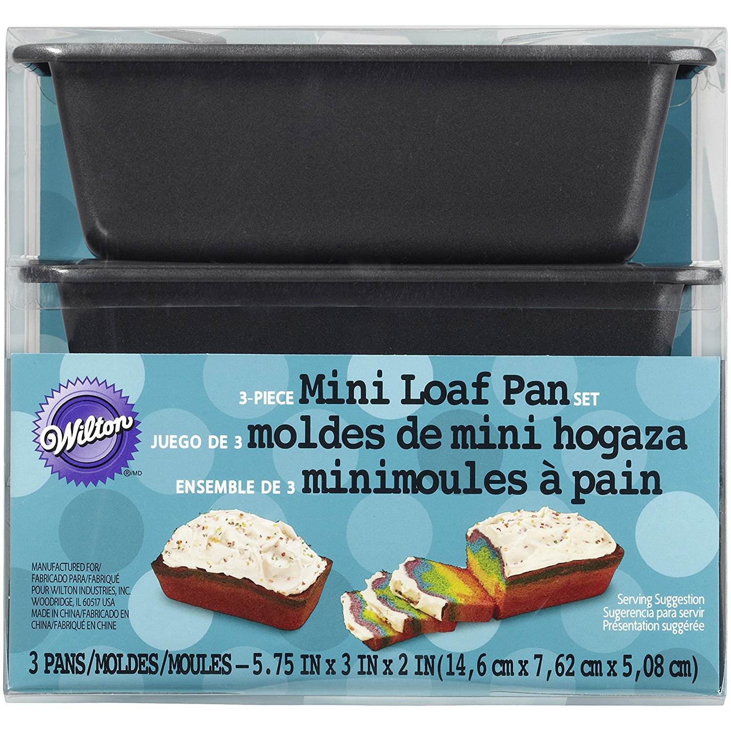Wilton 3 Piece Mini Loaf Pan Set, 21051425 free image download