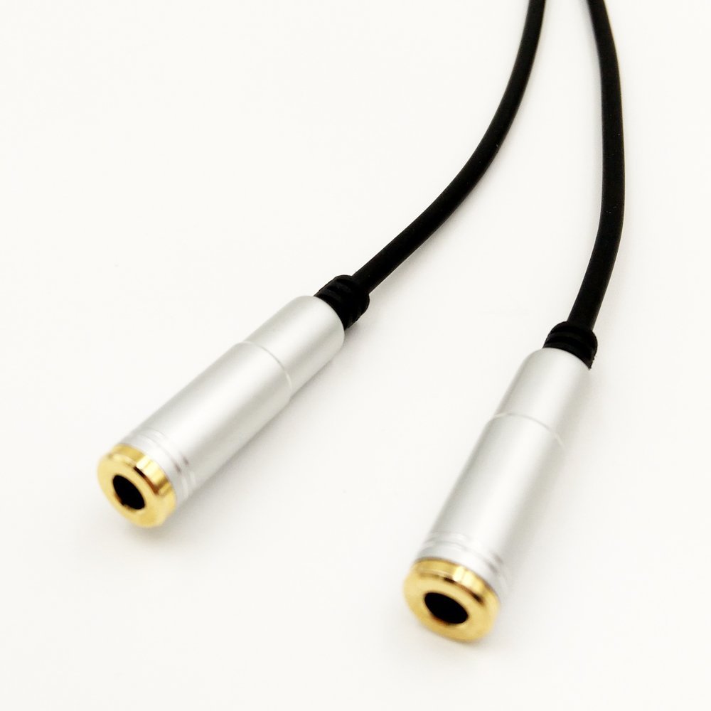 Headphone Splitter,DIKOO 3.5mm Audio Cable Y Jack Splitter Male to 2
