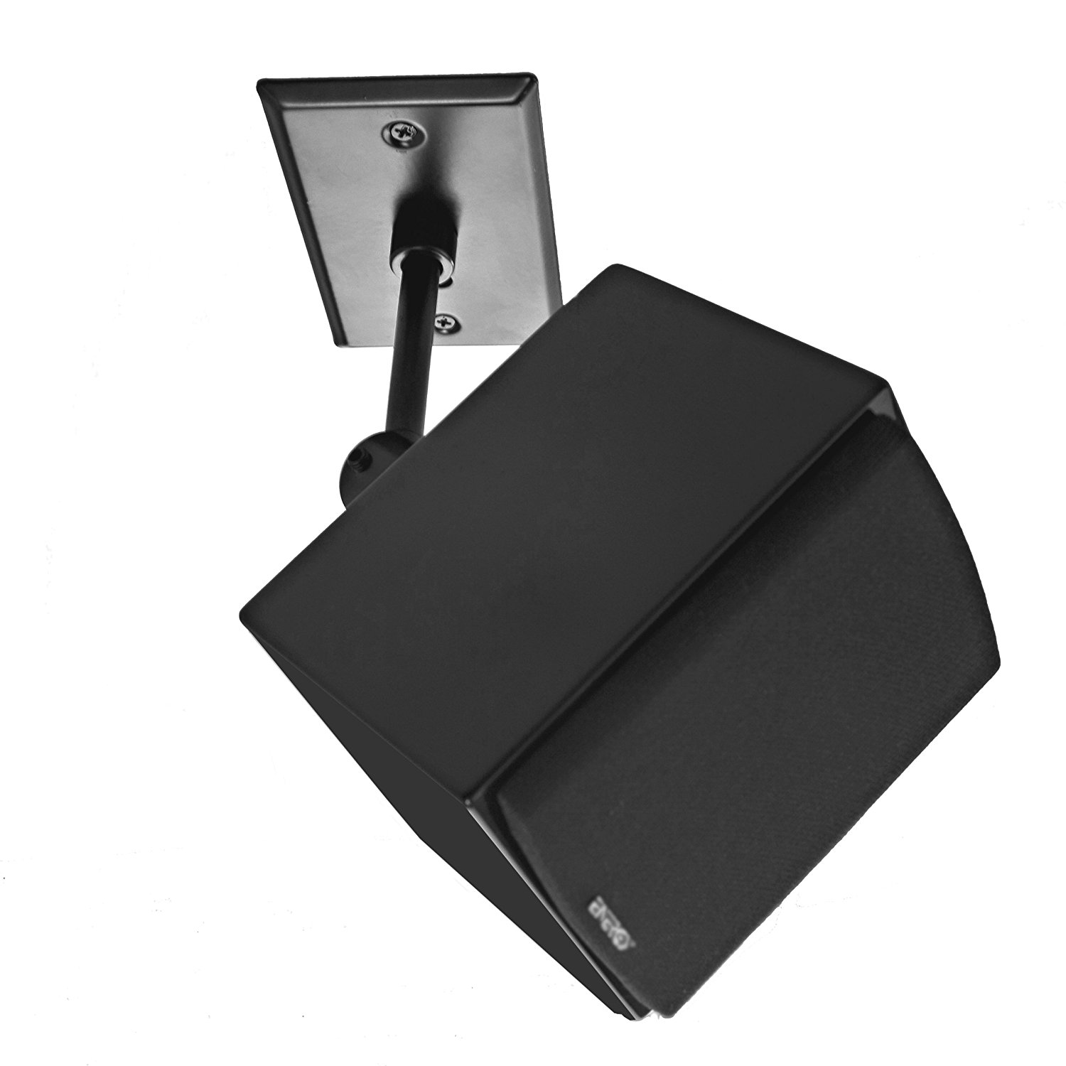 Pinpoint Mounts AM20Black Universal Home Theater Speaker Wall Ceiling Mount with Electrical Box