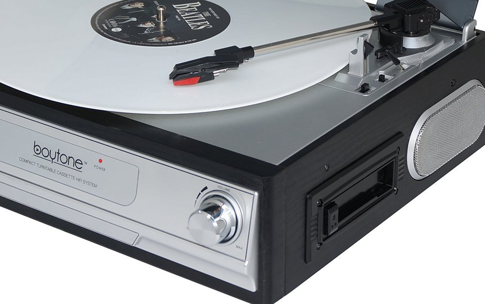 Boytone BT17TBC Turntable + Cassette Player + Headphone jack N4 free image download