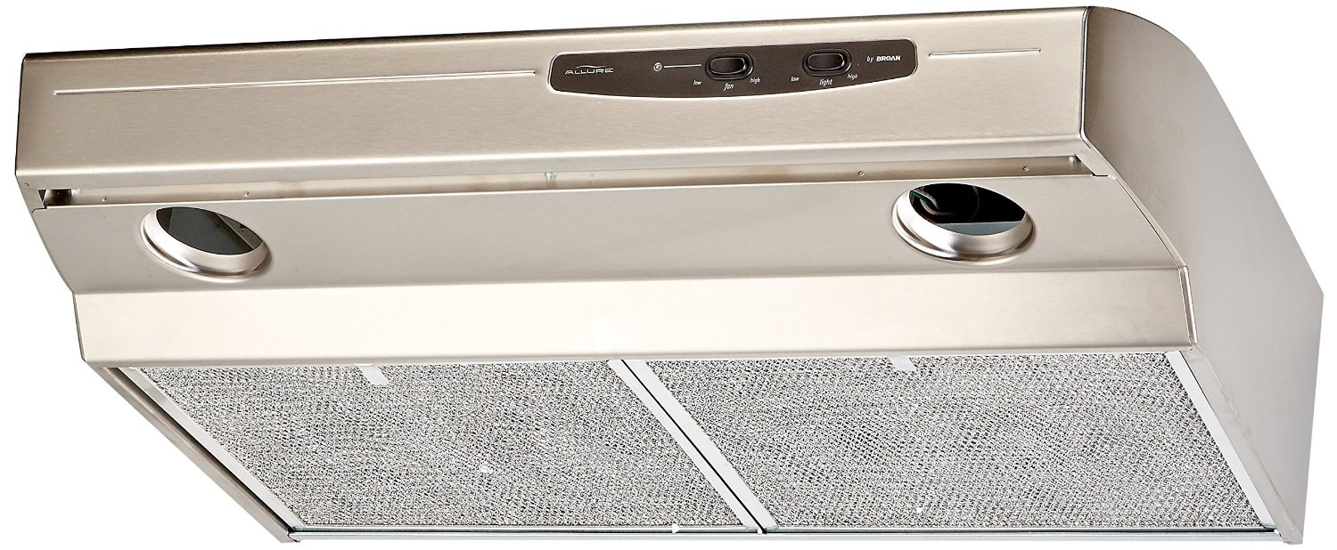 Broan QS130SS Allure Range Hood, Stainless Steel, 30inch free image