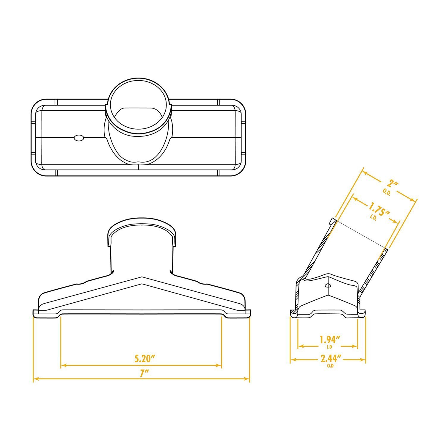 Wet Dry Vacuum Accessories WS25009A 21/2Inch Utility Nozzle