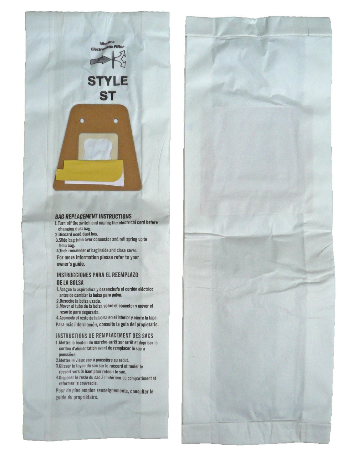 Electrolux Sanitaire Vacuum Bags STYLE ST 5 Bag Package N2 free image