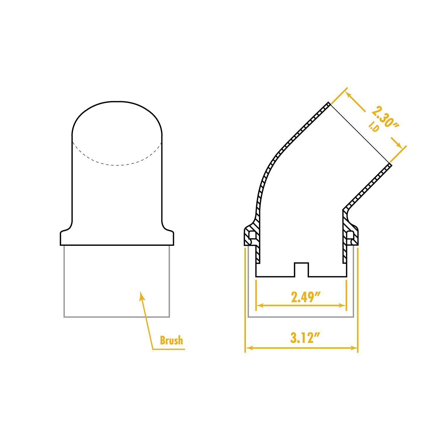 Wet Dry Vacuum Accessories WS25001A Shop Vacuum Brush