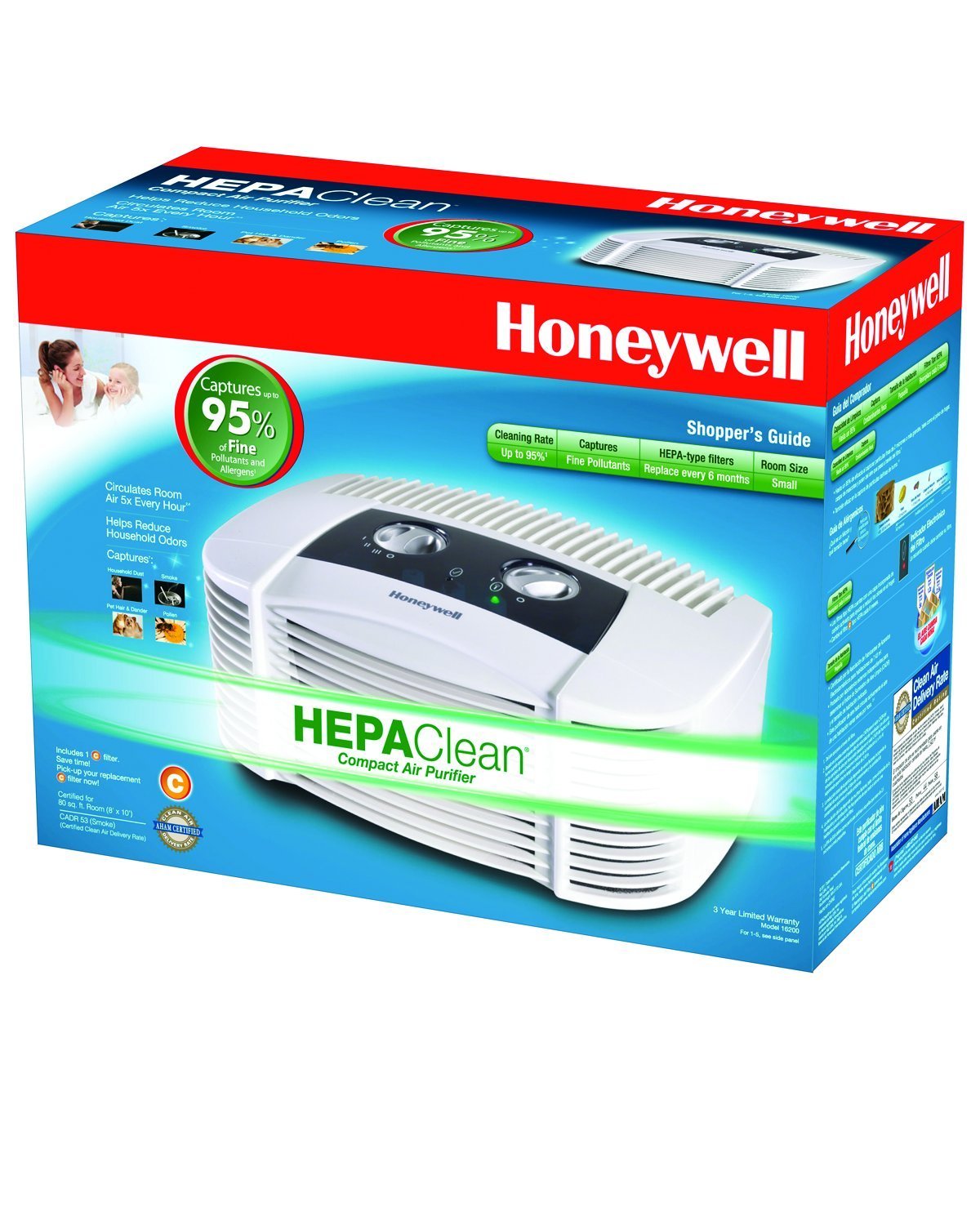 Honeywell 16200 HEPAClean Tabletop Air Purifier free image download
