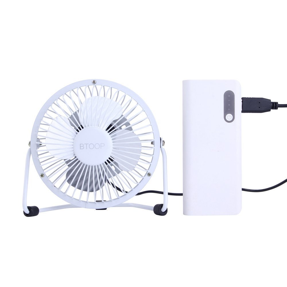 BTOOP 4 Inch Mini USB Desk Fan Small Black N9 free image download