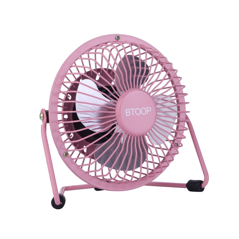 BTOOP 4 Inch Mini USB Desk Fan Small Black N11 free image download