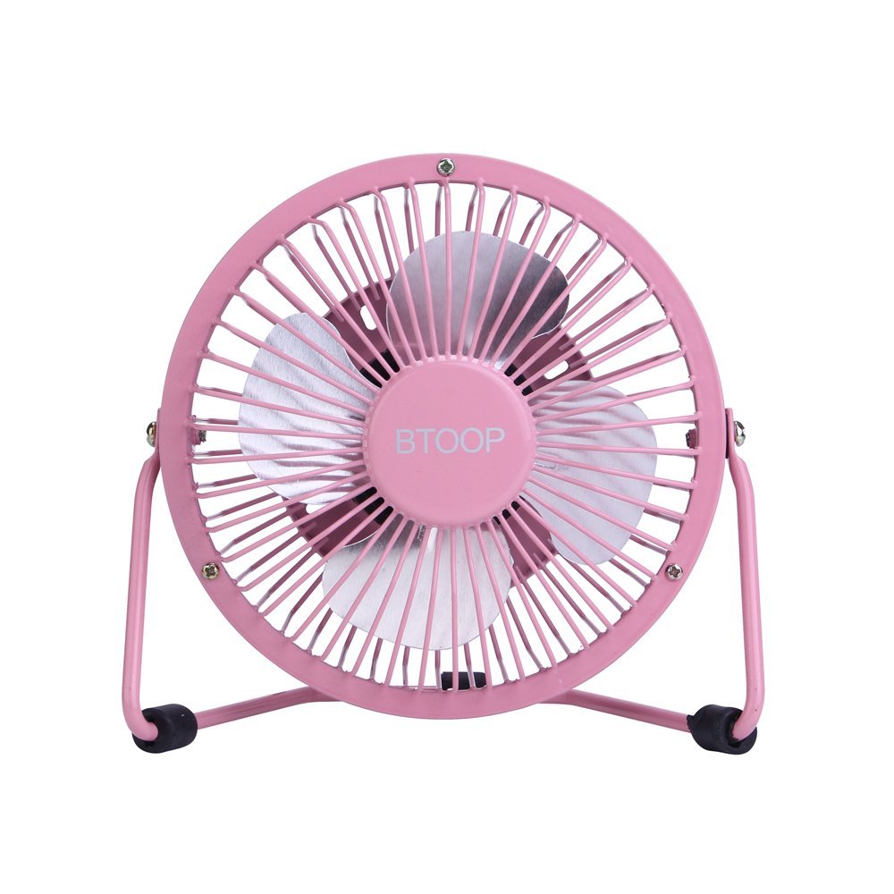 BTOOP 4 Inch Mini USB Desk Fan Small Black N18 free image download
