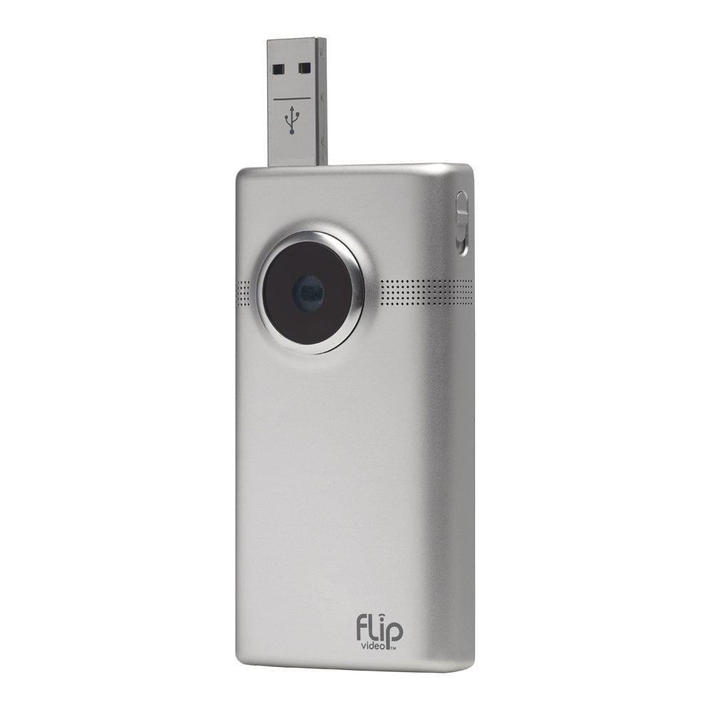 Flip MinoHD Video Camera Brushed Metal, 8 GB, 2 Hours (2nd Generation