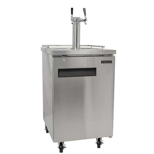 EdgeStar Dual Faucet Direct Draw Beverage Dispenser Stainless Steel
