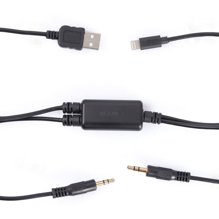 Iphone USB Charger Auxiliary Audio Cable Music Player 4 in 1
