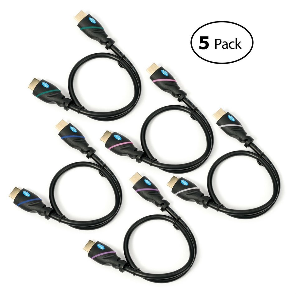 Aurum Ultra Series High Speed HDMI Cable with 5 pack (25