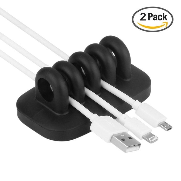 EAS Desktop Cable Management Cable Organizer for power cords and